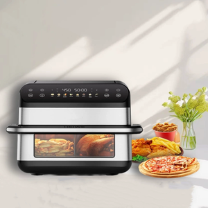 1800/2400W grande puissance 9L friteuse à air double zone Double panier friteuse électrique sans huile profonde - Product Image 2