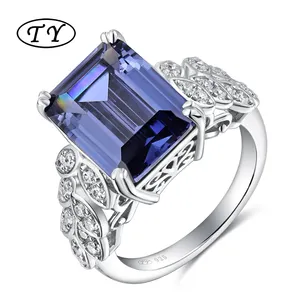 TY Jewelry 925 vintage rings gemstone Jewelry women making supplies sterling silver 14k gold plated jewelry rings