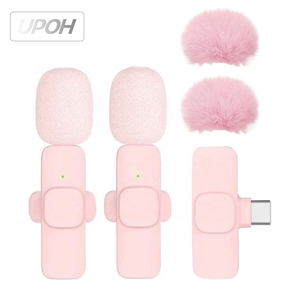 Bán buôn không dây Lavalier Microphone ve áo microphone cho dòng sống vlog video ghi âm - Product Image 2