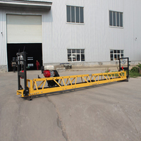 Machine professionnelle de nivellement de sols, flotteur vibrant à treillis pour béton avec moteur intégré