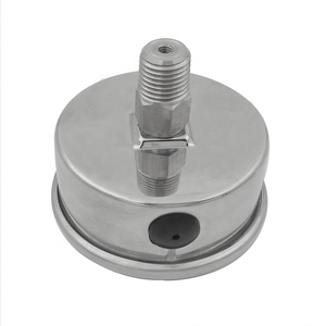 مقياس ضغط مخصص ، مقياس ضغط الجلسرين ، مقياس 50 ، من الفولاذ المقاوم للصدأ 0-10 بار ، زيت الماء والهواء - Product Image 6