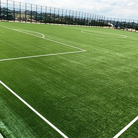 Gazon synthétique durable pour terrains de football, gazon artificiel sportif rempli en grande quantité