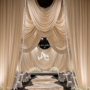 ZKAI Rideau de <span class=keywords><strong>plafond</strong></span> extensible en Spandex, taille personnalisée, pour événements, mariages et décors de fête - Product Image 4
