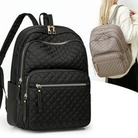 Nouveau Sac à Dos Matelassé pour Femme, Grande Capacité, Tendance, Décontracté, Polyvalent, pour Voyage et Trajet Quotidien, Vente en Gros
