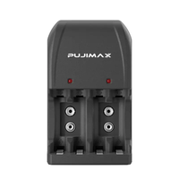 PUJIMAX Vente en gros Chargeur de batterie rechargeable 9V pour AA/AAA Nimh Nicd 1.2V Aa Aaa Aaa Produit de qualité supérieure