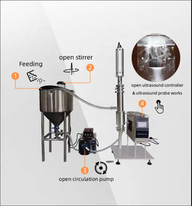 Mélangeur à lotion à émulsion nano à flux continu, machine cosmétique à ultrasons, réservoir de mélange émulsifiant pour cosmétiques - Product Image 2