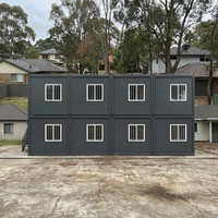 Maison conteneur démontable à plat de 20 pieds, préfabriquée, modulaire et moderne, à faible coût, pour dortoirs de travailleurs et usage hospitalier, par Global