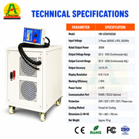Alimentation programmable 150V 200A 30KW pour anodisation du titane, redresseur pour coloration d'alliages de titane et revêtement électrophoretique