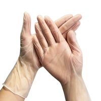 Gants en vinyle PVC transparents jetables sans poudre, de qualité alimentaire, compatibles écrans tactiles, pour usage domestique et professionnel