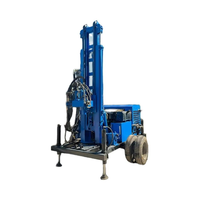 SUNJOY SJ-300 Foreuse hydraulique pour puits profonds, double usage eau/gaz, 300m, avec moteur et roues robustes, 380V 78kW, Garantie 1 an