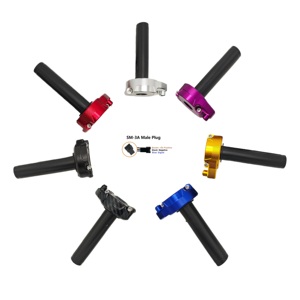 Acelerador de Giro Completo Estilo Surron LightBee CNC Colorido con Puños, Conector Macho de <span class=keywords><strong>3</strong></span> Pines, Plateado, Dorado, Rojo, Azul, Morado - Product Image 1