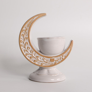 Decorazioni per il Ramadan, Bruciatore di Incenso in Ceramica a Forma di Luna, Ornamento per Casa e Stanza, Accessori per Feste Islamiche - Product Image 4
