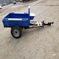 Micro-tilleur à deux roues, remorque agricole 200-300 kg, boîte de vitesses montée sur tracteur pour l'agriculture et le jardinage