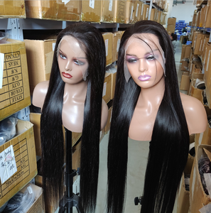 Tóc Giả Ren Full HD Không Dùng Keo Với Dây Đai Điều Chỉnh Được Dây Thun Cho Phụ Nữ Màu Đen Tóc Giả Bện Không Keo Bán Sỉ - Product Image 6