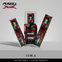 Mémoire de bureau PUSKILL DDR4 16 Go 32 Go UDIMM 3200 MHz Haute Capacité pour Entreprise Module de Mémoire DDR4 RAM 2666 MHz pour PC