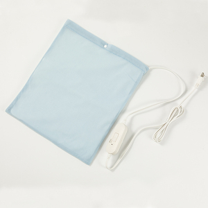 Coussin chauffant électrique 120W, chauffage rapide, protection contre la surchauffe, contrôle mécanique, lavable, bleu, coussin chauffant pour les épaules - Product Image 1