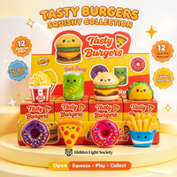 Jouet Squishy à Rebond Lent Thème Alimentaire, Boîte Surprise, Design Mignon de Dessin Animé, Jouets Promotionnels Anti-Stress