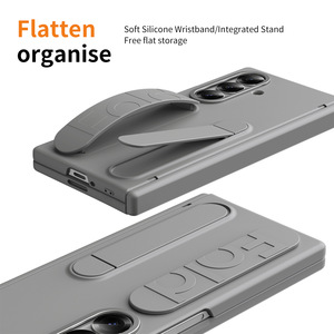 Für Samsung Galaxy Z Fold 7 Hülle mit Scharnier, Armband, Stiftfach, gehärtetem Glas und Halterung – Stoßfester Schutz für Fold 6 5 <span class=keywords><strong>4</strong></span> 3 - Product Image 3