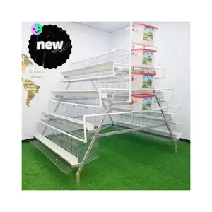 Different kinds of a cage type chicken cage battery laying hens cages in poultry farm for sale