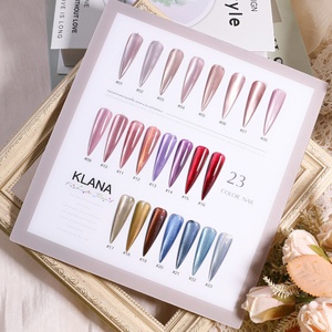 KLANA Cat Eye Gel <b>Nail</b> Art 23 Colors Gel <b>Nail</b> Polish Set Non Toxic Magnetic Uv <b>Nail</b> Polish Custom Supplies - Product Image 2
