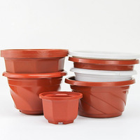 Vague Terre Cuite Pots Suspendus Plante Pots De Fleurs Grand Plastique pour Plante avec Logo En Plastique Personnalisé CLASSIQUE Décoration De Jardin