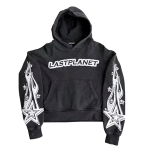 Sudadera con Capucha Personalizada para Hombre, Estilo Vintage, 450GSM, Algodón, Lavado a la Piedra, Oversize, Estilo Urbano, con Efecto Desgastado - Product Image 1