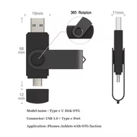 Grosir Pabrik kustom OTG USB Flash Drive 1GB untuk 128GB kapasitas plastik USB 2.0 kompatibel Pen Drive desain baru harga murah