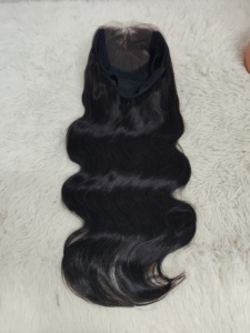 Promoción Letsfly Pelucas sin Pegamento de $69 con Cierre de Encaje 5x5 de 28 Pulgadas, Onduladas, Liquidación, Peluca de Cabello Humano 100% Natural Negro al por Mayor - Product Image 3