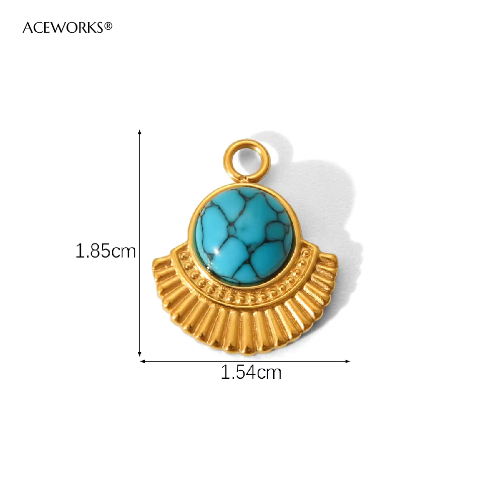 The Desert Sunrise Fan Charm