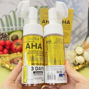 Espuma Limpiadora Facial con Cúrcuma, <span class=keywords><strong>Vitamina</strong></span> C, Aloe y Aminoácidos, Mousse Facial con Cepillo, Blanqueadora - Product Image 3