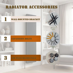 <span class=keywords><strong>Radiateur</strong></span> mural moderne minimaliste à trois colonnes en acier à faible teneur en carbone pour salons 1800mmX470mm - Product Image 6