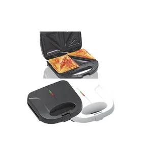 2023 2-Slice Sandwich Maker Non-Stick Panini Press Breakfast Grilled Cheese Egg Bacon Steak Sandwich Makers with Indicator Light