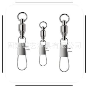 Mousqueton pivotant de type B, nickelé, à connexion rapide pour accessoires de pêche - Product Image 3