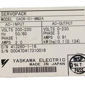В наличии Сервопривод переменного тока CACR-01-MM2A - Product Image 1
