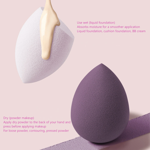 Làm đẹp trứng cắt con dấu ba phần mỹ phẩm bọt biển giọt nước đen trang điểm vật liệu thân thiện với môi trường - Product Image 2