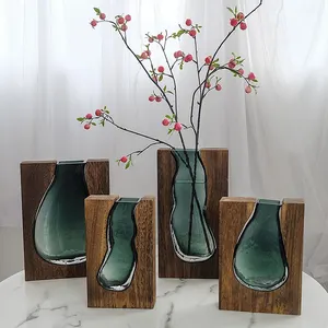 Высококачественная нордическая дизайнерская декоративная ваза высокого качества для украшения гостиничного номера, Роскошная Новая стеклянная ваза