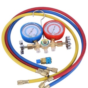 Регулируемый 3-ходовой манометрический комплект для автокондиционеров с шлангами 5 футов и адаптерами для хладагентов R134a, R12, R502, инструменты для автомобилей - Product Image 4