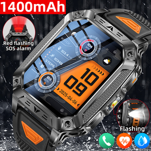 Smartwatch LIGE AK86 con oltre 100 modalità sportive, torcia, contapassi, monitoraggio della salute, promemoria, fotocamera, impermeabile, per <span class=keywords><strong>uomo</strong></span>, per attività all'aperto. - Product Image 2