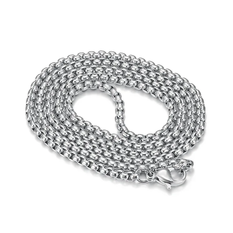 Chaîne couleur acier 3mm*60cm