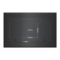Monitor LCD Industrial de 12.1 Pulgadas con VGA, AV y BNC, Resolución 1280*800, Pantalla No Táctil, Montaje en Pared, Carcasa Metálica