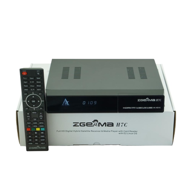 Digital 4K UHD TV Box ZGEMMA H7C Ultra CPU CI Plus Linux OS Dual Core E2 Multistream Decoder&Media Box