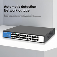 Commutateur Gigabit non géré Tshield 24 ports 10/100/1000 Mbps 48 Gbps Plug & Play, distributeur réseau pour rack ou bureau, en stock