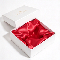 Boîte cadeau rigide de luxe avec logo personnalisé en gros |   Boîte d'emballage haut de gamme doublée de satin pour parfums, bijoux, cosmétiques et petits cadeaux