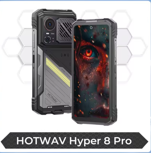 Teléfono Resistente HOTWAV Hyper 8 Ultra, Walkie-Talkie de 125 dB, 5G, 12000 mAh, 55 W, 12 GB, 512 GB, 108 MP, Pantalla LCD, Resistente a Golpes, Doble SIM - Product Image 2