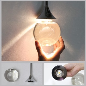 Crystal Globe Ball <strong>Hanging</strong> <strong>Light</strong> Dining Living Room Modern Chrome LED Crystal Pendant <strong>Light</strong> - Product Image 5