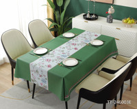 Nappe rectangulaire en PVC tissé, résistante aux taches, anti-déversement, imperméable, anti-huile, lavable, pour la cuisine et la salle à manger, usage domestique