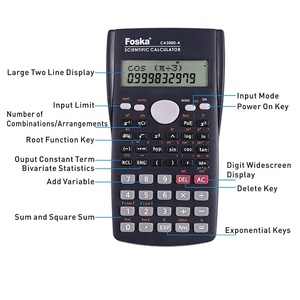Calculatrice scientifique électronique pour étudiants FX-82MS à 12 chiffres et 240 fonctions - Product Image 3