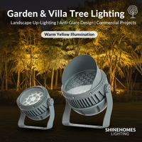 Projecteur LED d'extérieur haute luminosité pour arbres, étanche IP65, en aluminium moulé sous pression, lumière de jardin 2200K-6000K, angle réglable