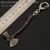 Porte-clés hache en alliage de zinc de 8 cm, réplique 3D de l'hache Stormbreaker de haute qualité, porte-clés d'arme de film durable, cadeau pour les fans masculins