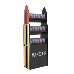 Foldable Retail Flooring Lip Gloss <b>Make</b> <b>up</b> Display PVC Foam Board Cardboard Display Racks for Makeup Cosmetics Lipstick <b>Stand</b> - Product Image 3